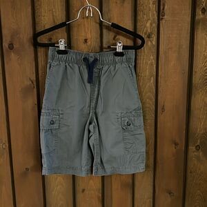 Lands End gray youth boys cargo shorts size medium (10/12).